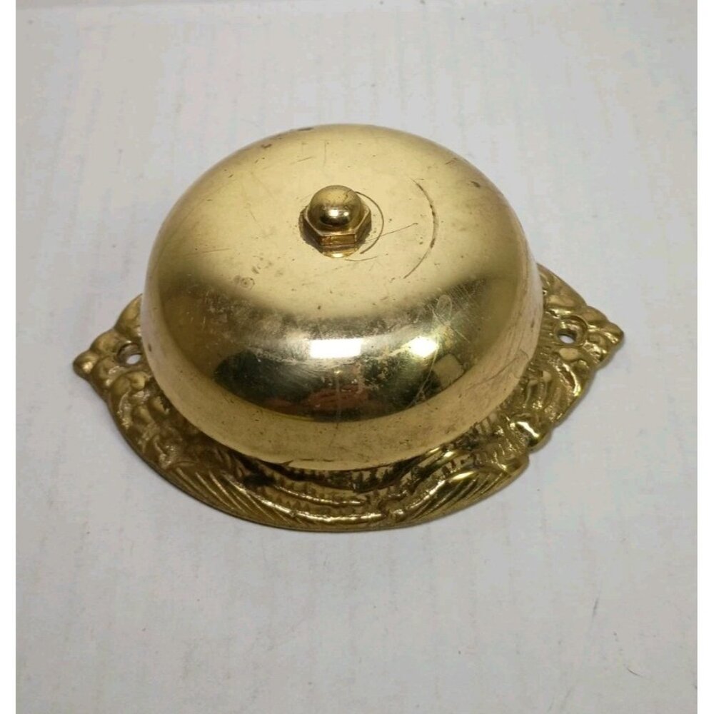 Antique Victorian Brass Doorbell Chadwick Miller Collectible